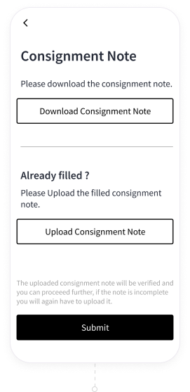 Sign in as Shipper, Carrier or Driver