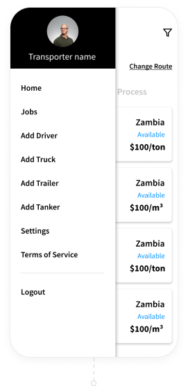 As Carrier, add your drivers, trailers and tankers